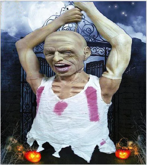 top horror halloween decoration latex zombies death bodies realistic mummy scary room and haunted house props
