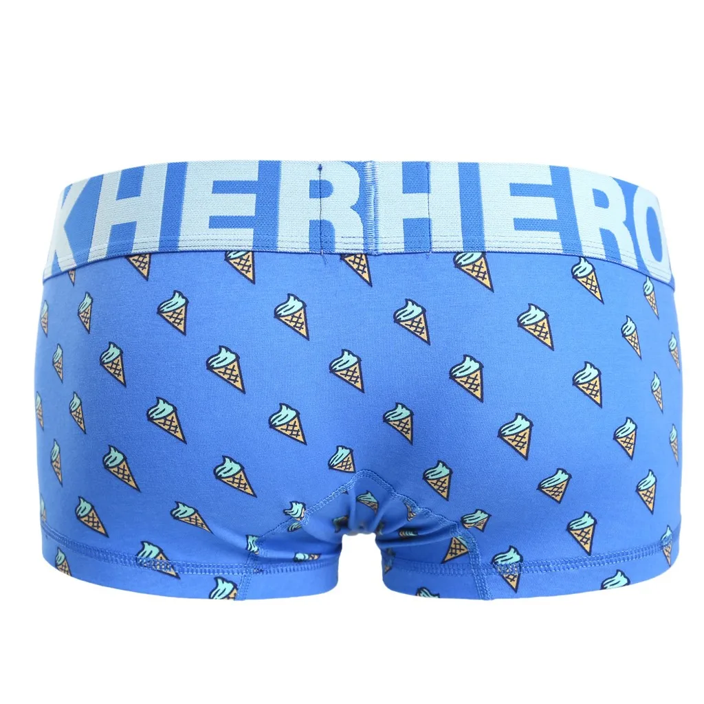 PINK HEROES Mens Boxer Cotton Letter Underpants Knickers Sexy Shorts Men Underwear Male Underpant Beachwear ropa interior hombr