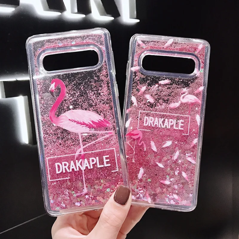 

Quicksand Case For Samsung Galaxy S6 S7 Edge S8 S9 PIus S10 Lite J1 J3 J5 J7 2016 2017 J4 J6 J8 2018 Flamingo Bling Dynamic Love