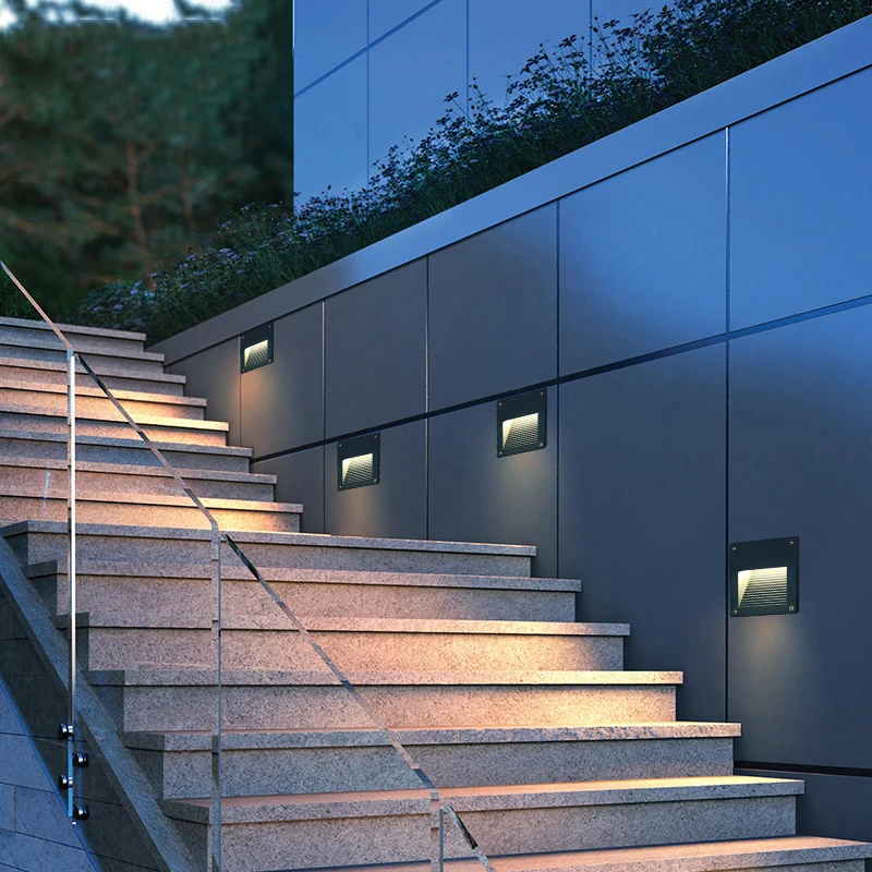 LED Stair Wall Lamp 3W Embedded Garden Buried Footlights ...