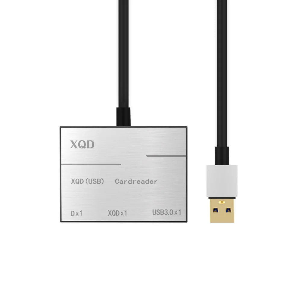 XQD SD(HC) кард-ридер до 500 МБ/с./с высокоскоростной XQD2.0 SD USB3.0 концентратор камера комплект адаптер для sony M/G серии Nikon D4/D5/D500 - Цвет: Серебристый