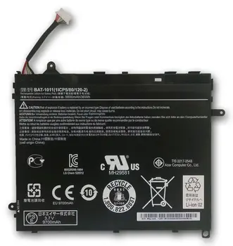 

New Genuine tablet Battery for Acer Iconia A510 A511 A700 A701 series BAT-1011, 1ICP5/80/120-2 3.7V 36WH