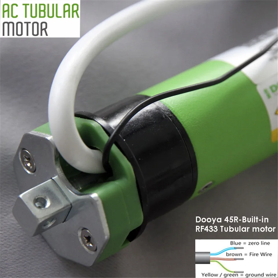 High Quality Original Dooya Tubular Motor DM45R/DM45S Motor for all kinds rolling blinds,220v 50HZ,RF433MHZ Motor/4-Wire motor