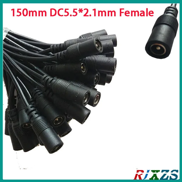 

DC5.5*2.1MM male female 150mm wire red black double cables converter wires female wires