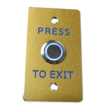 Светодиодный индикатор blacklit дверная Блокировка ворот Выход кнопочный переключатель дверь выпуск Металл Нержавеющая сталь COM NO NC 86*50*40 мм