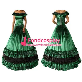 

Gothic Lolita Punk Medieval Gown Green Ball Long Dress Evening Dress Tailor-made[CK1438]