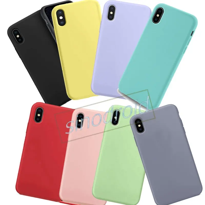 

Soft Liquid Silicone Case Gel Rubber with Microfiber Cushion Shockproof Cover for iPhone Xs Max Xr X 8 7 6s 6 Plus Galaxy S10