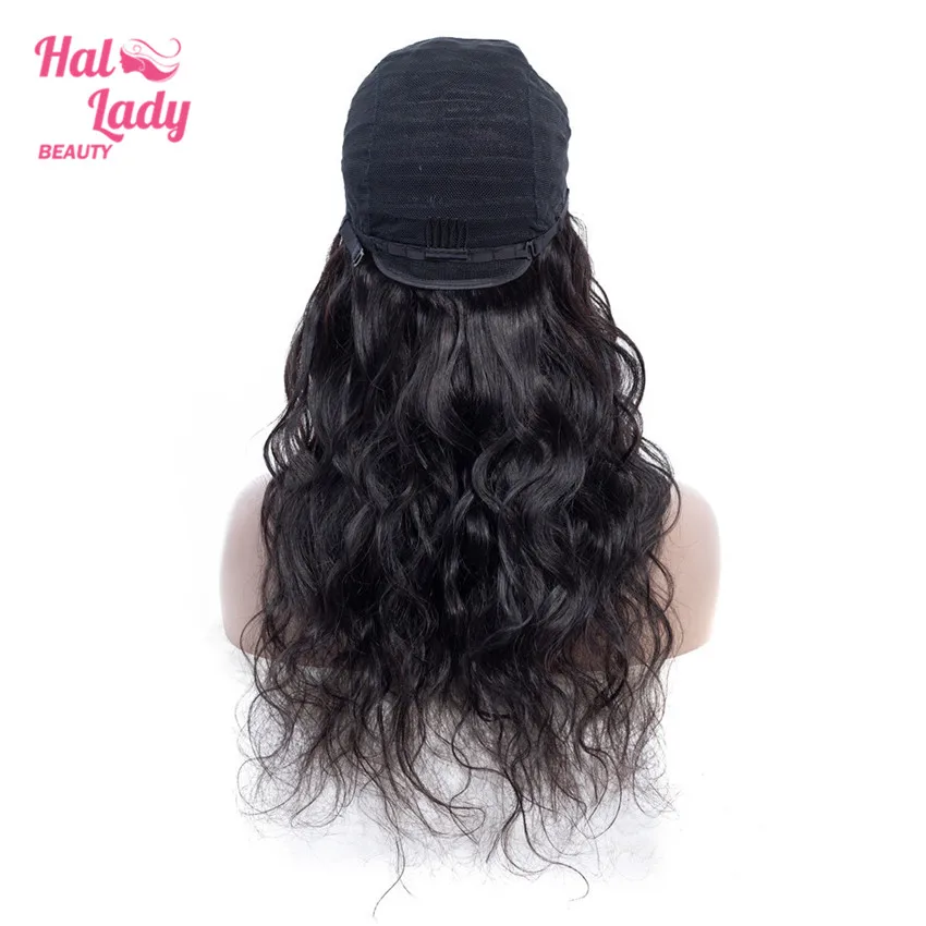 Halo Lady beauty 4*4 малазийские кружевные передние человеческие волосы парики предварительно сорванные волосы линия тела волна не парики Remy DHL