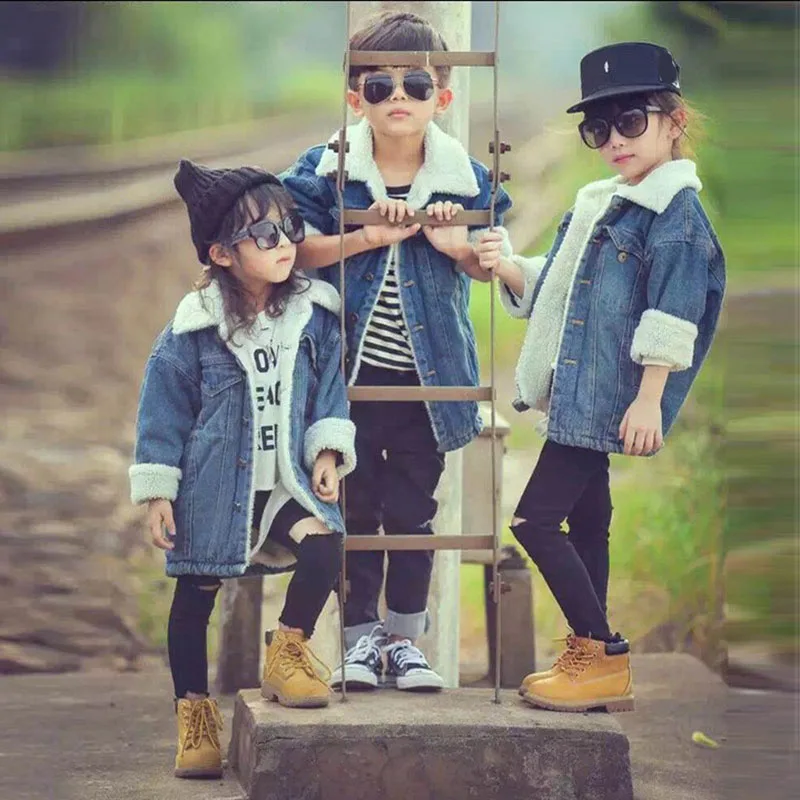 

Fashion kids tops Girls autumn winter Clothes Children Jackets for Baby Girls Outerwear Girls Hooded Jacket Coats 2019 jeans
