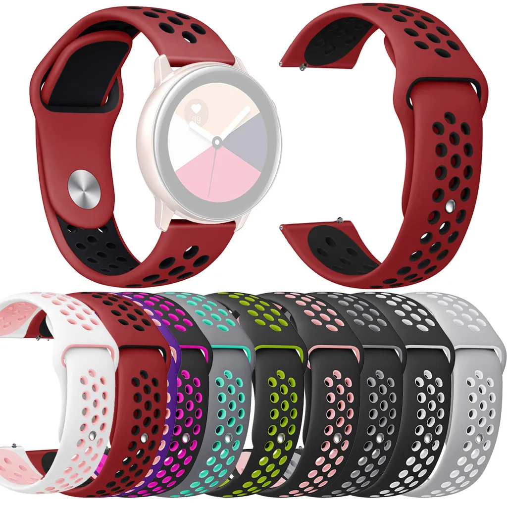 

205MM Small Silicone Replacement Band Wrist Strap For Samsung Galaxy Watch Active Smart Accessories Watch Bands Bracelet Strap