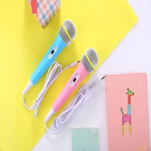 Микрофон игрушка для детей Рождественский подарок музыкальный инструмент проводной микрофон игрушка Караоке Пение Малыш забавный подарок музыкальная игрушка