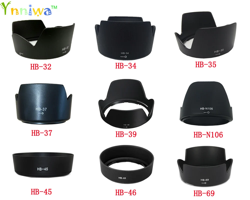 

1piece For HB-32 HB-34 HB-35 HB-37 HB-39 HB-N106 HB-45 HB-46 HB-69 camera Lens Hood for nikon lens camera