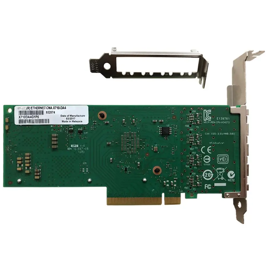 Flash Deal Eastforfuy X710-DA4 10G Network Adapter Card Chipset Intel XL710BM1 1