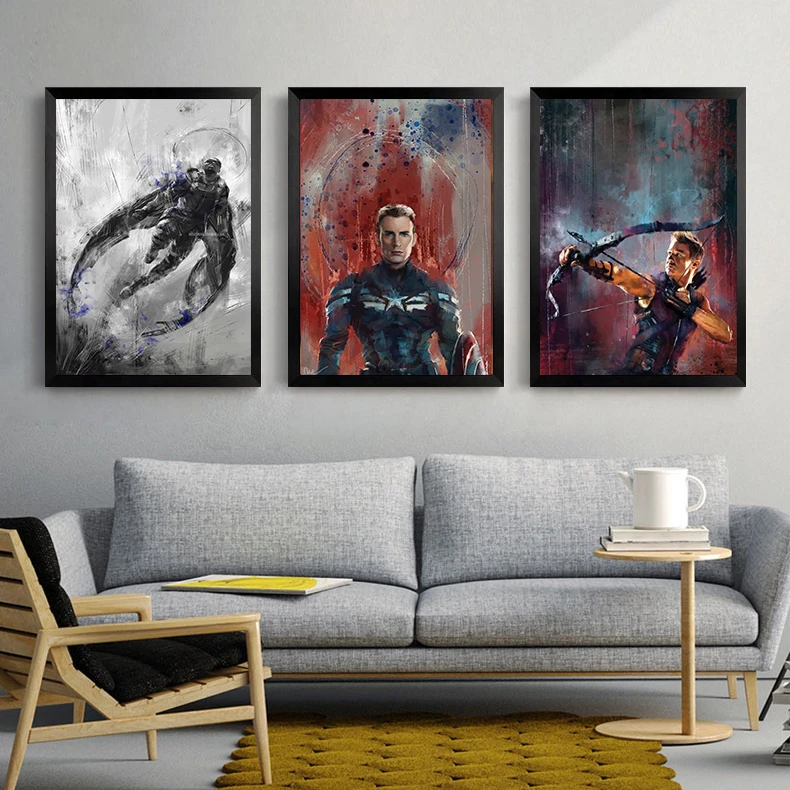 

Fashion Home Decor Cinema Children's Superhero Avenger Green Arrow Man Flash Cartoon DC Comics Poster Canvas Art Pring