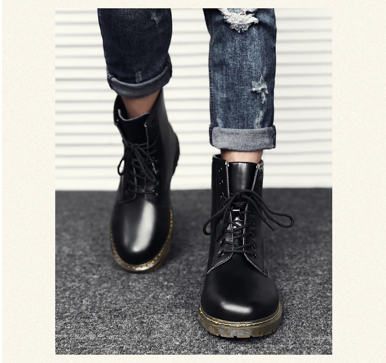DESERT RAM Brand Men's Boots Classic Martens Leather Winter Shoes Motorcycle Mens Ankle Boot Doc Martins Autumn Men Oxfords Shoe (18)