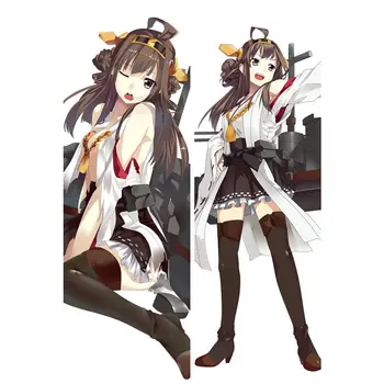 

Anime game kantai Collection Pillow Sexy girl kongou haruna & throw pillow Cover Life-sized Bedding Hugging Body pillowcase