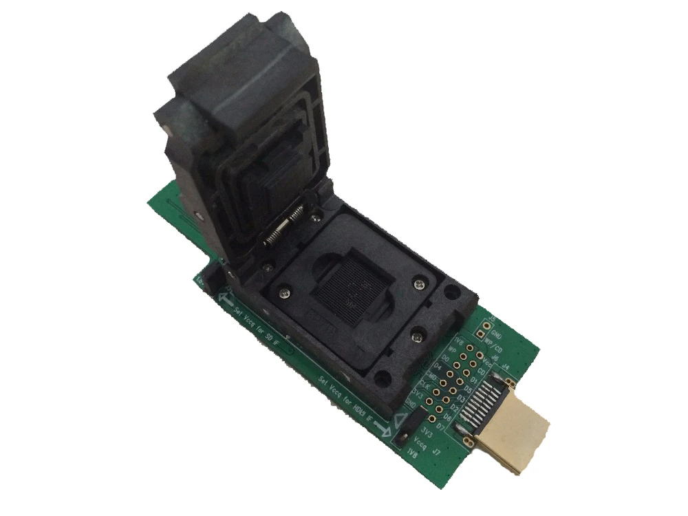 

eMMC socket test flash chip eMMC153 socket eMMC169 BGA169 socket BGA153 Android phone flash data backup data recovery SD HDMI
