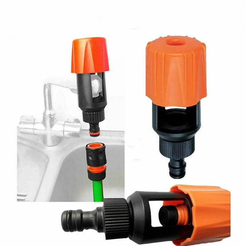 

Universal Tap To Garden Hose Pipe Connector Kitchen Adapter Bath Tap Mixer Bathroom Taps Garden Faucet Hose Connector ABS+TPR