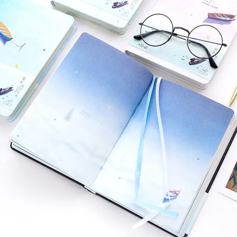 

Fresh and creative 32K with independent hand book note book with color pages schedule book