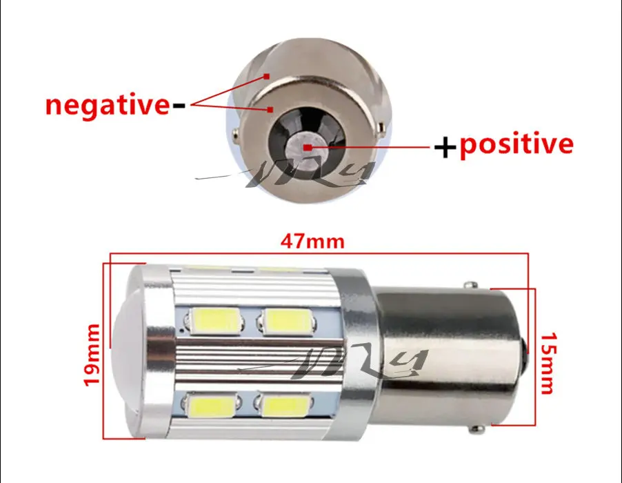 2 шт. 1156 BAU15S 12 SMD Samsung 5730 Светодиодная лампа высокой мощности py21w Автомобильные