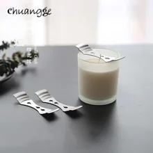 CHUANGGE-soporte para mechas, herramienta de fabricación de velas Suplies, mechas de Metal de alta calidad, Clip de fijación