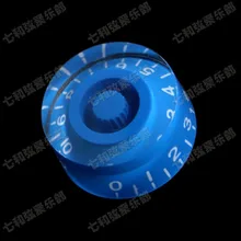 Blaue Gitarre Teile Elektrische gitarre knaufkappe potentiometer kappe musikinstrumente zubehör