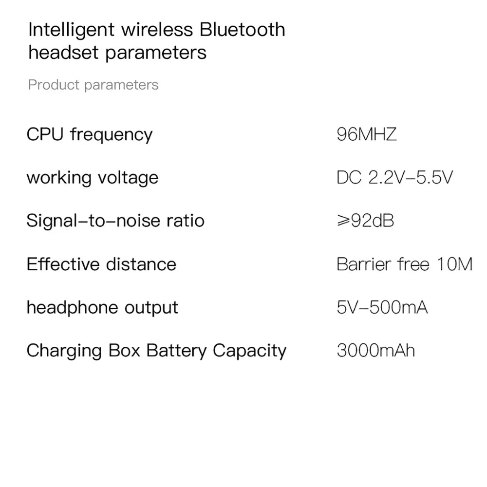 Powstro 3000 mAh TWS bluetooth-гарнитура 5,0 Беспроводная гарнитура беспроводная зарядная коробка стерео наушники и батареи зарядное устройство