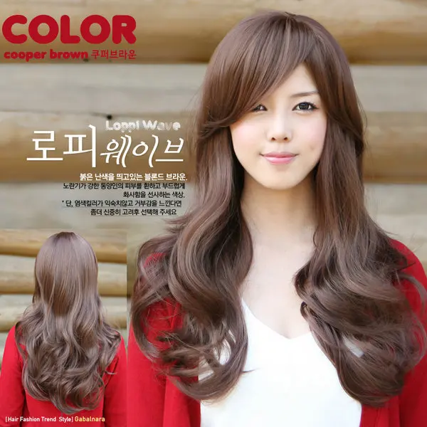 Free Shipping Girls Long Curly Hair Wig Repair Face Wig Europe And