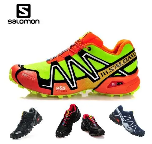 

2019 Original Salomon Speed Cross 3 CS Men Sneakers Red Man Breathable Flats Men Shoes size 40-46 Salomon Outdoor Running Shoes