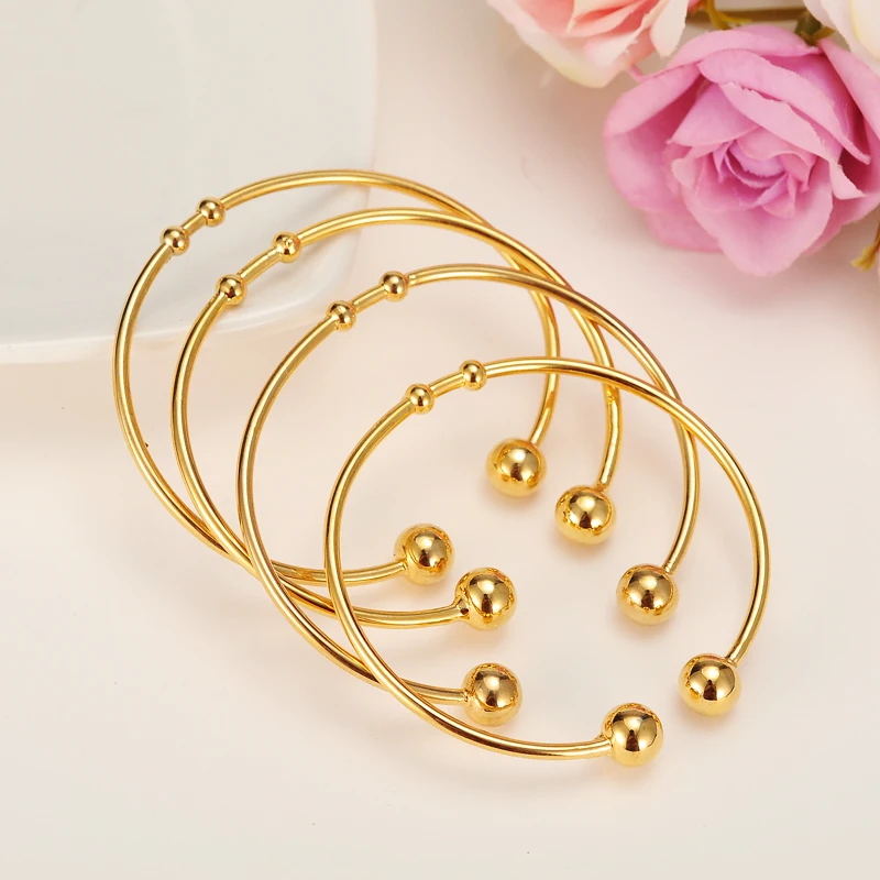 Wholesale Winding Knot Bracelet Manchette Gold Bangle For Women Cuff