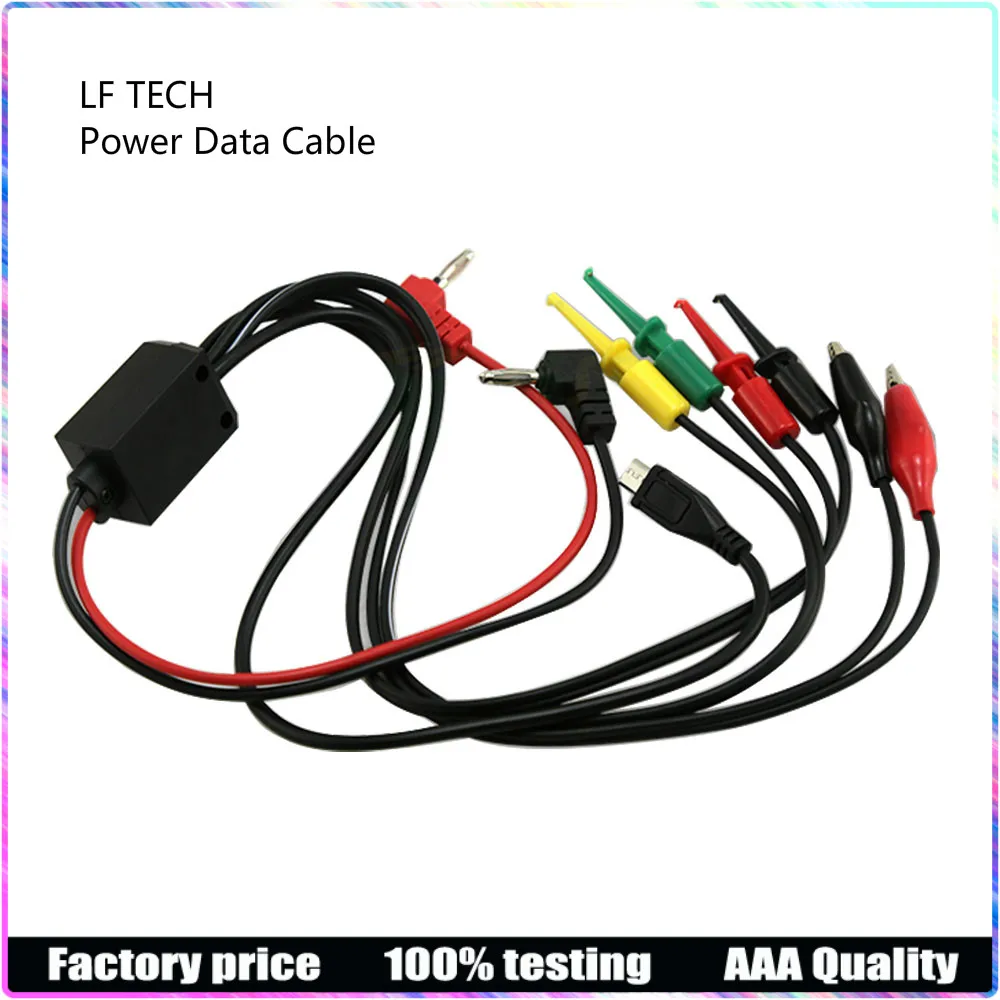 

Power Data Cable for iPhone for Samsung DC Power Supply Phone Current Test Cable with USB Output Mobile Phone Repair Tools