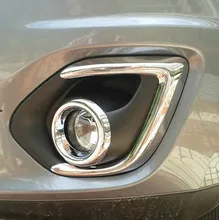 ABS Chrome передние противотуманные свет лампы Крышка Накладка для 2013-2016 Mitsubishi ASX стайлинга автомобилей