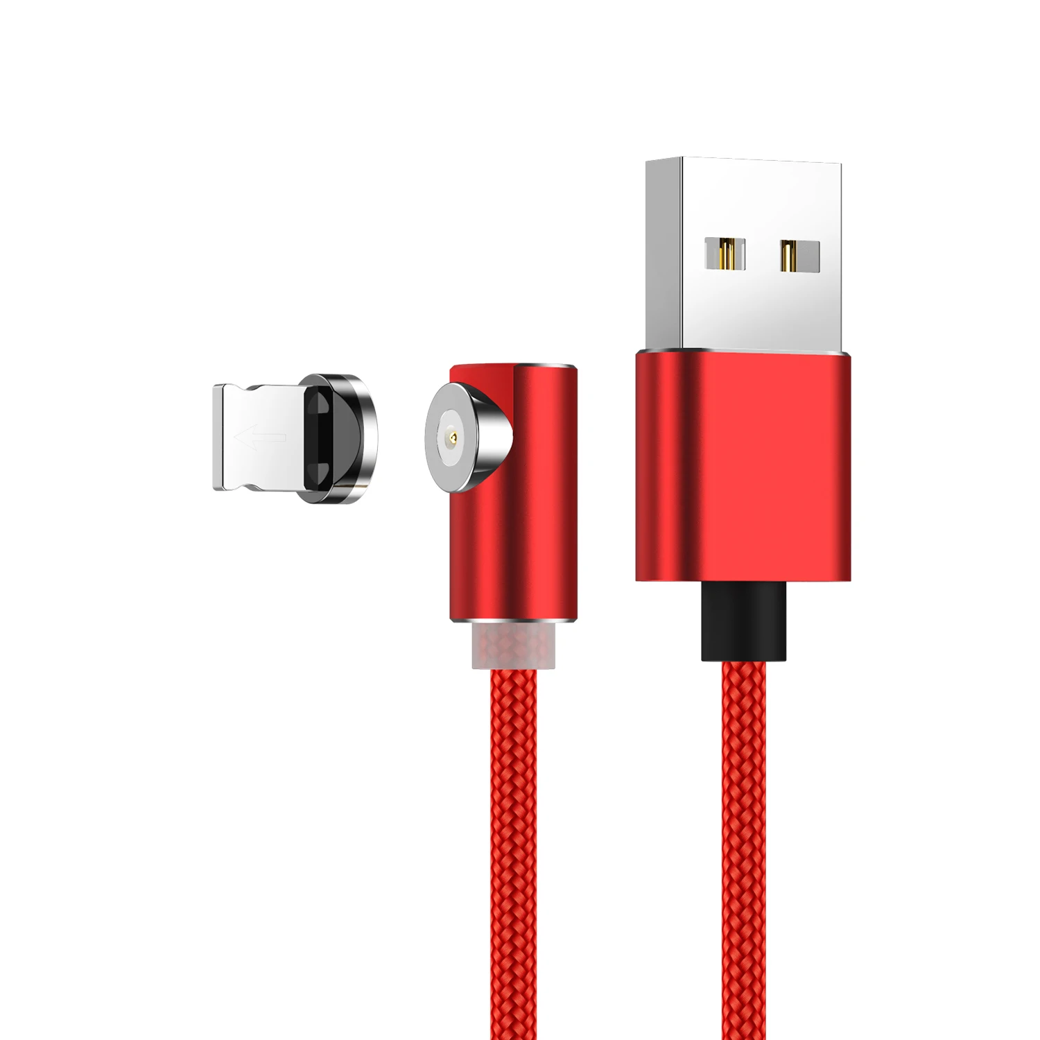 Moskado локоть Magentics кабель быстрой зарядки для Android Micro usb type-C магнит зарядное устройство Шнур для iphone ios - Цвет: For iphone Red