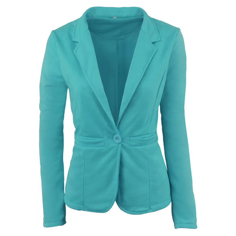 2019 autumn women's casual small suit candy color casual small suit one button casual small suit