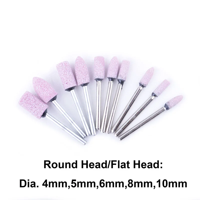 Flexsteel 10pcs Pink Cylinder Conical Shape Mounted Stone Point Abrasive Grinding Wheels Bit Set for Dremel Rotary Poblish Tools Flexsteel 10pcs Pink Cylinder Conical Shape Mounted Stone Point Abrasive Grinding Wheels Bit Set for Dremel Rotary Poblish Tools