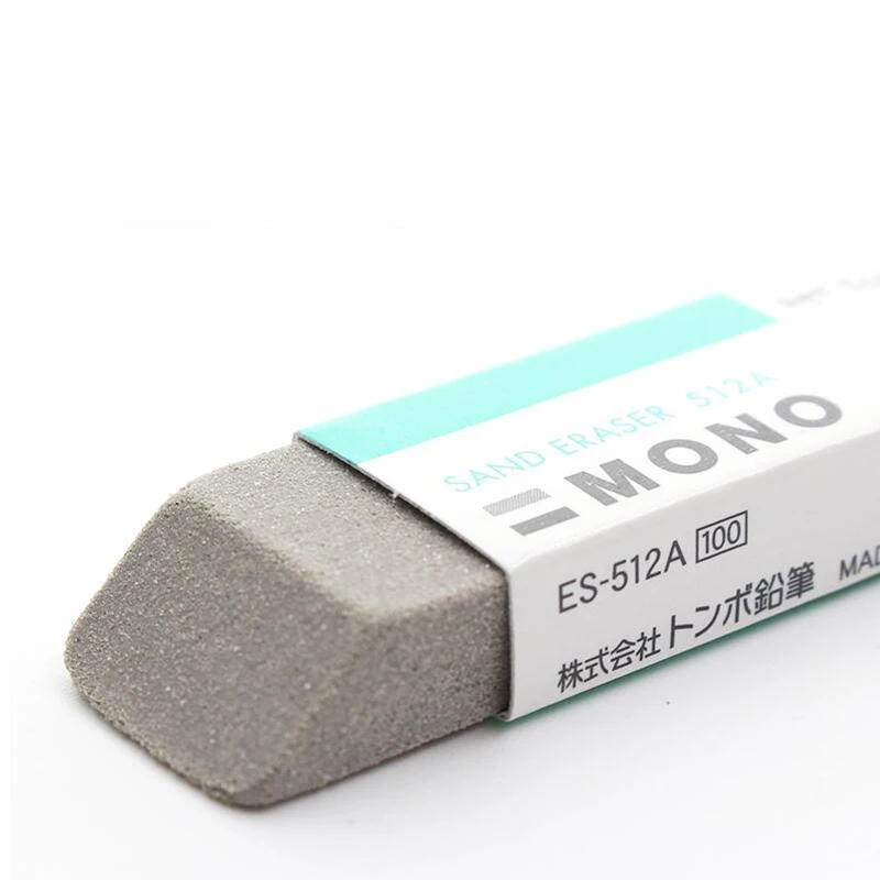 TOMBOW Mono Eraser ES-512A/ES-510A For Sand Eraser Scrub Rubber Double Head  Ink Remover highlight School Supplies Erasers