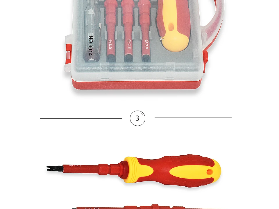 Изолированные ручные инструменты разборные мульти ремонтные Отвертки Набор магнитные прорези отвертка Филлипс биты электроинструменты