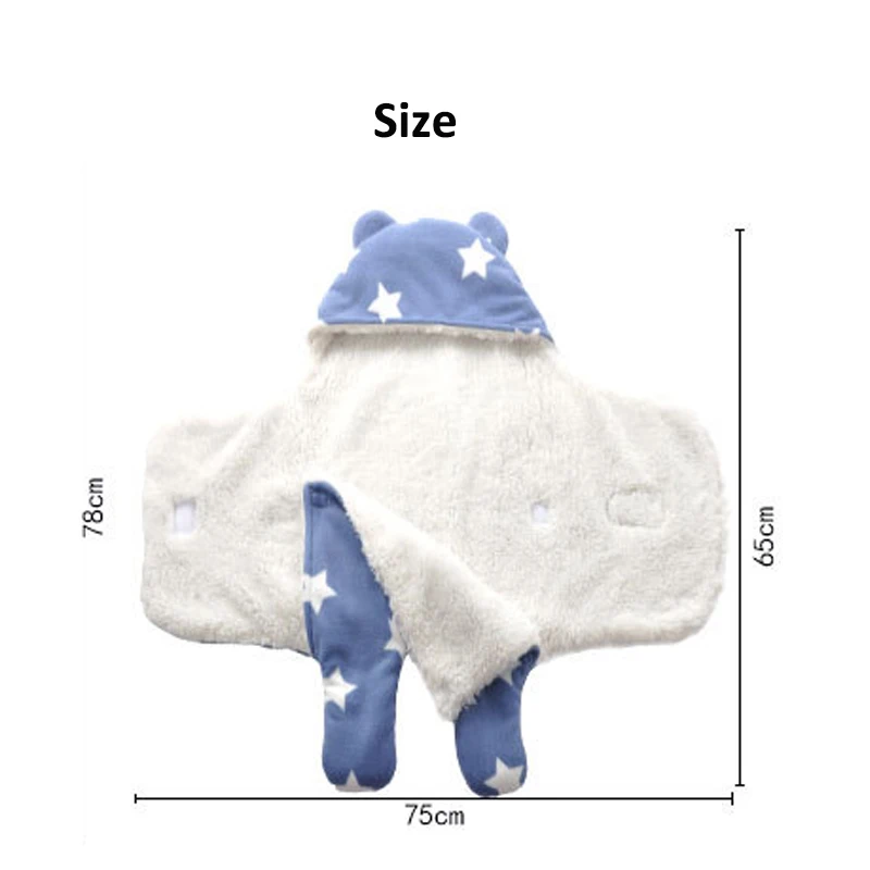 Mother Nest 2018 Winter Baby Sleeping Bags baby Sleepsacks Stars Printed Baby Sleepsack Envelope Wrap Stroller for Newborn (7)