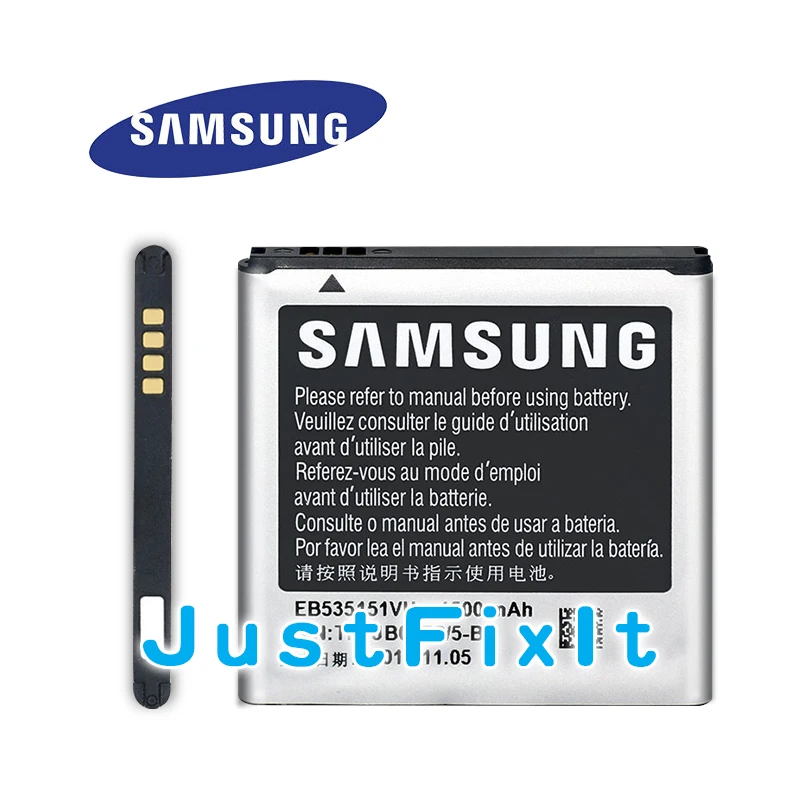 Оригинальный сменный аккумулятор EB535151VU для samsung Galaxy S Advance i9070 B9120 i659 W789 телефона 1500