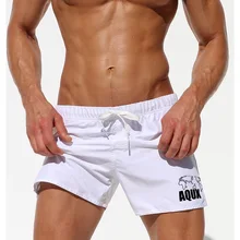 Бренд AQUX Мужские одноцветные быстросохнущие светильник штаны для пляжа и серфинга мужские шорты для спортзала летние купальные разноцветные пляжные шорты