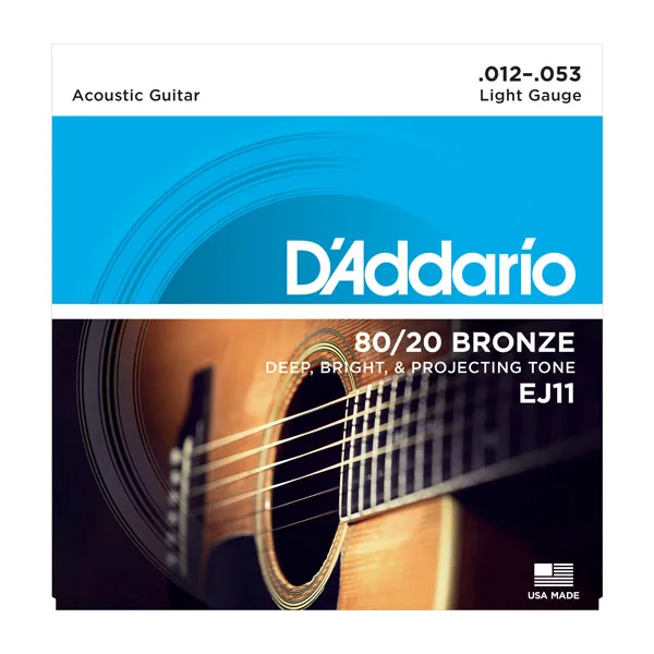 D'addario Daddario бронза/Phospher бронзовые для акустической гитары строки EJ10 EJ11 EJ12 EJ13 EJ15 EJ16 EJ17 EJ26