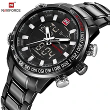NAVIFORCE Militar Esporte relógio de Pulso de Quartzo Mens Relógios Top Marca de Luxo Relógio Homens Inoxidável Relógio À Prova D’ Água relogio masculino
