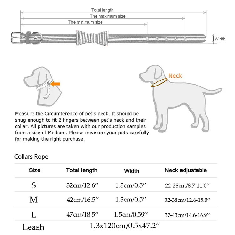 Бантом Домашние животные ошейник для собак Мягкая кожа Поводок для собаки Плед Щенок Бандана Регулируемые ошейники дл