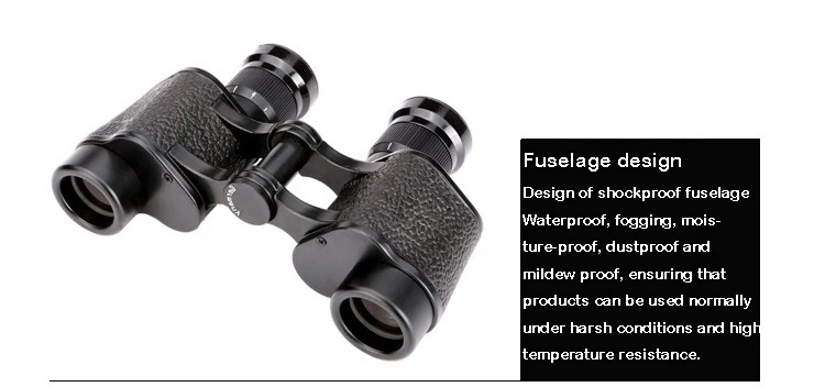 ZIYOUHU 6X24 Original Germany Military Binoculars Full-metal Telescope Hd High Quality Nitrogen waterproof with Leather Bag