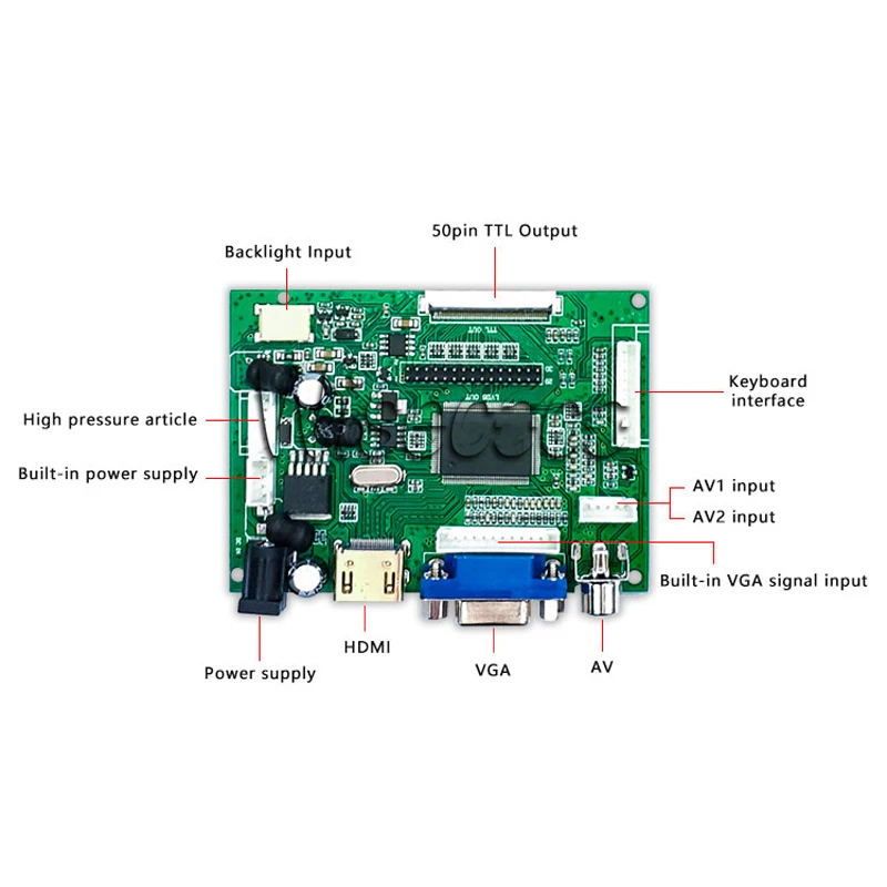 ЖК-панель 12," ЖК-дисплей 4:3 сторона 800*600 G121SN01 V3 экран панель hdmi vga 2AV драйвер платы 400cd/м² 50 K время работы