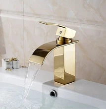 Mode hohe qualität insgesamt messing gold fertig badezimmer spülbecken wasserhahn becken wasserhahn