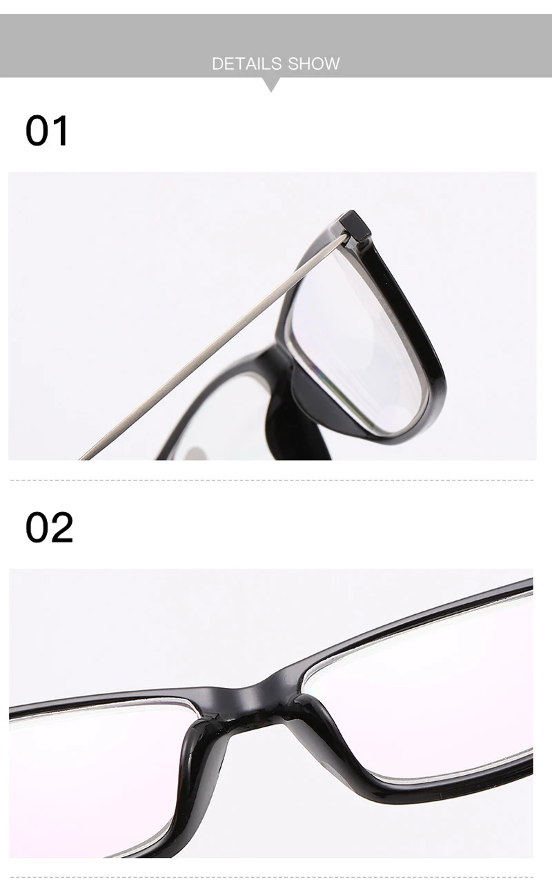 Zilead ультралегкие очки для близорукости с защитой от синего излучения, классические черные мужские деловые очки для близоруких, унисекс