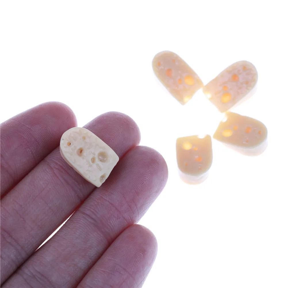 

5Pcs/lot Milky White Mini Simulation Cheeses Food For Doll Kids Kitchen Toys Dollhouse Miniatures Classic Toy