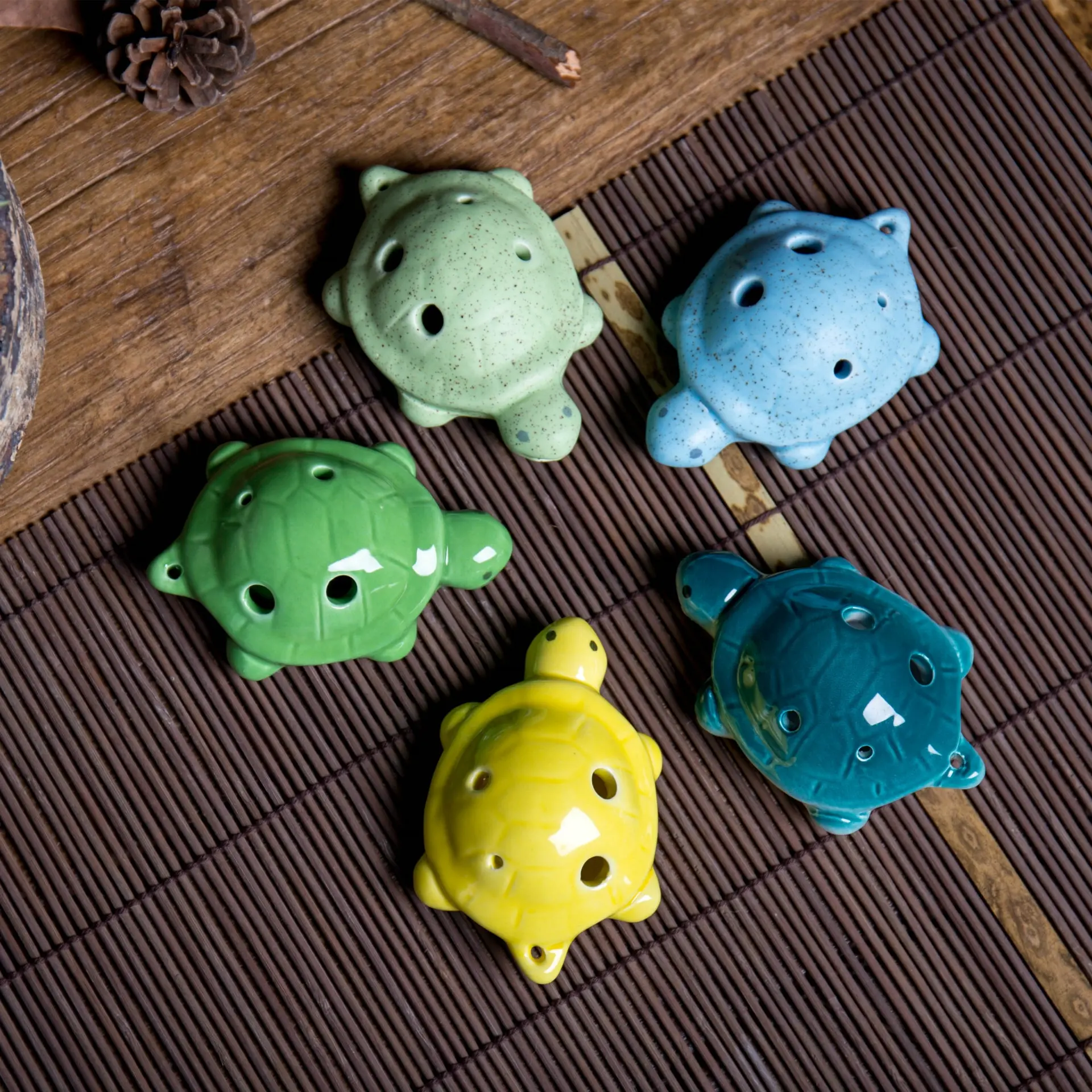 

6 Kong Tao flute wholesale turtles modelling ocarina handicraft ocarina toys for children