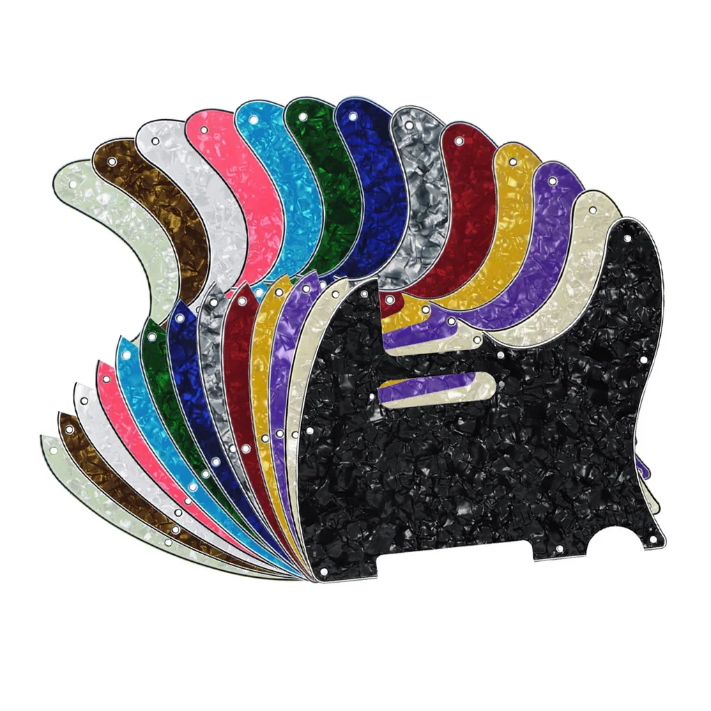 

13PCS 4Ply PVC/Celluloid Electric Guitar Pickguard Scratch Plate Fit USA/ Mexico Standard Tele Style Guitar